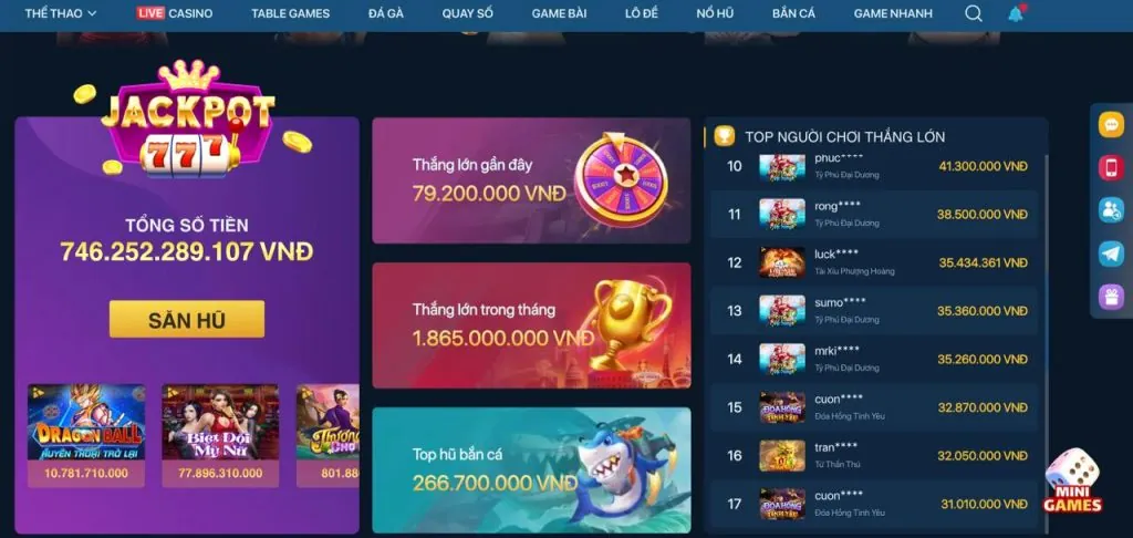 Kho game đa dạng VN333
